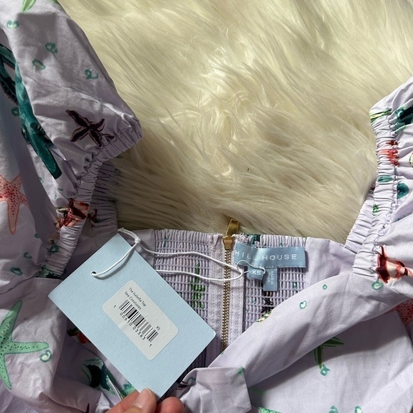 HILL HOUSE The Isabella Top In Sea Creatures - Picture 6 of 6